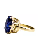 Ring Sapphire 14K Yellow gold Vintage vrc130y